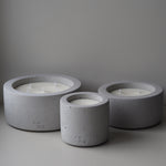 Load image into Gallery viewer, Modern grey concrete candle collection