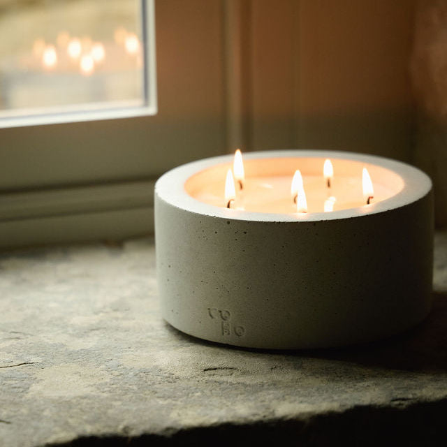 Large Candle - Sandy White