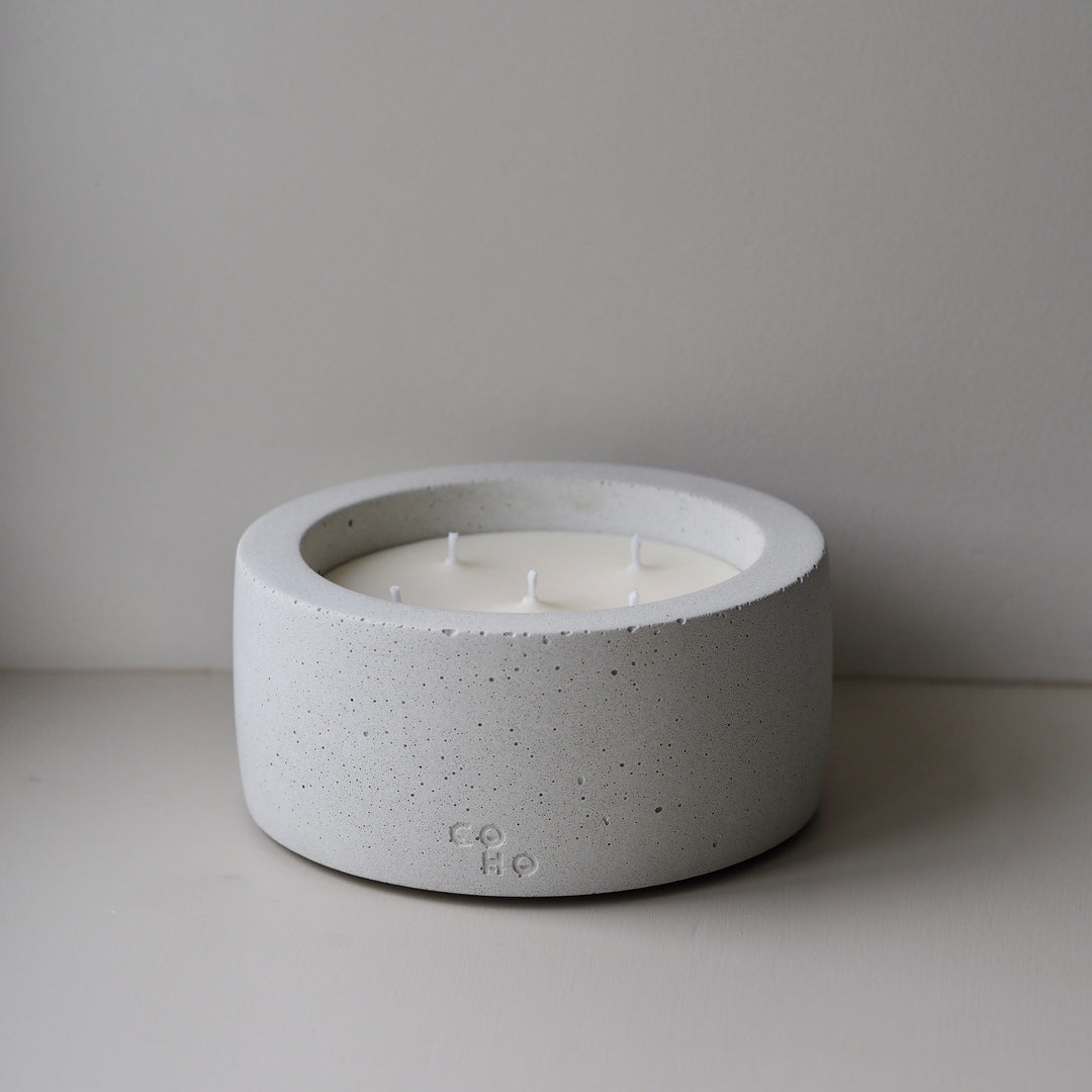 Large Candle - Sandy White