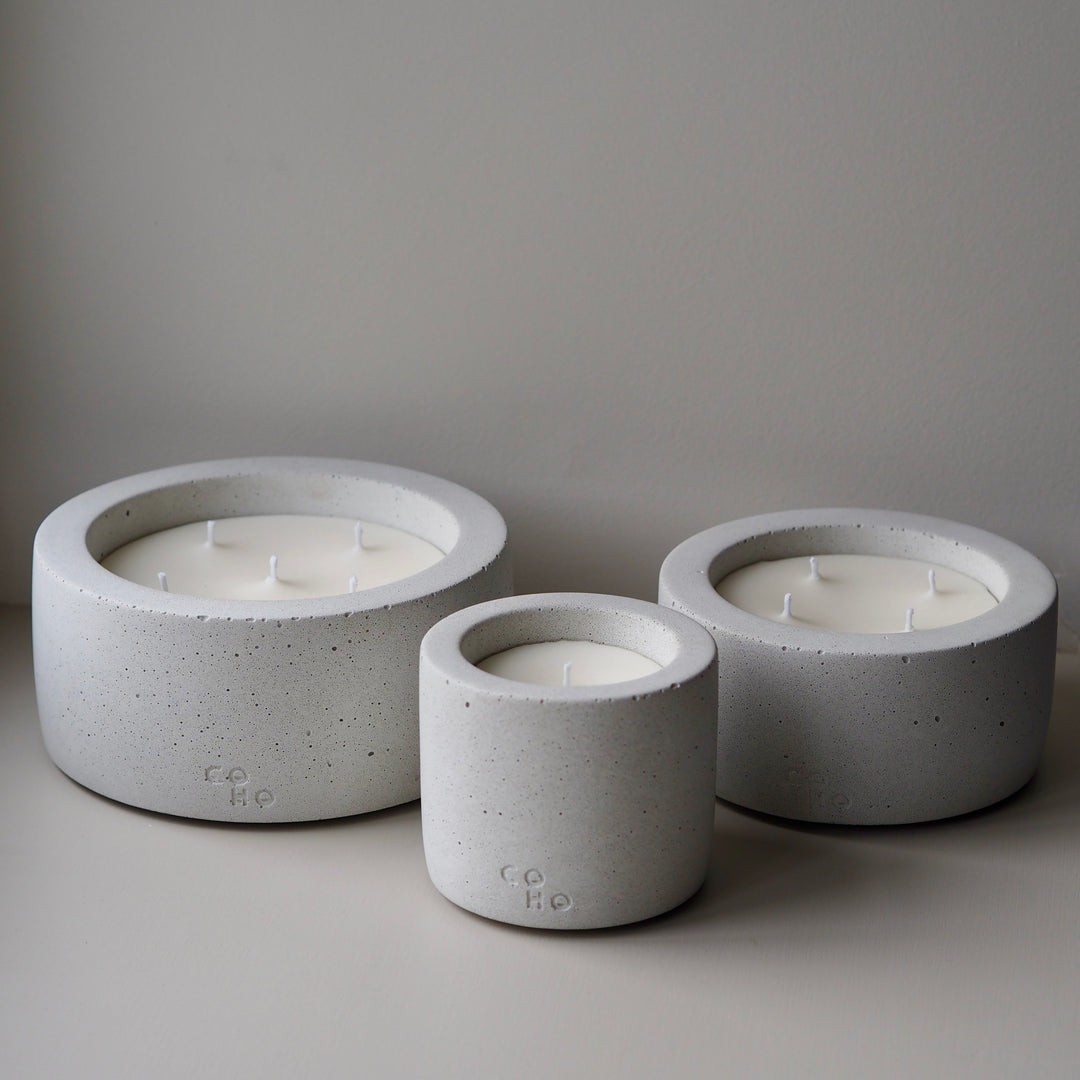 Small Candle - Sandy White