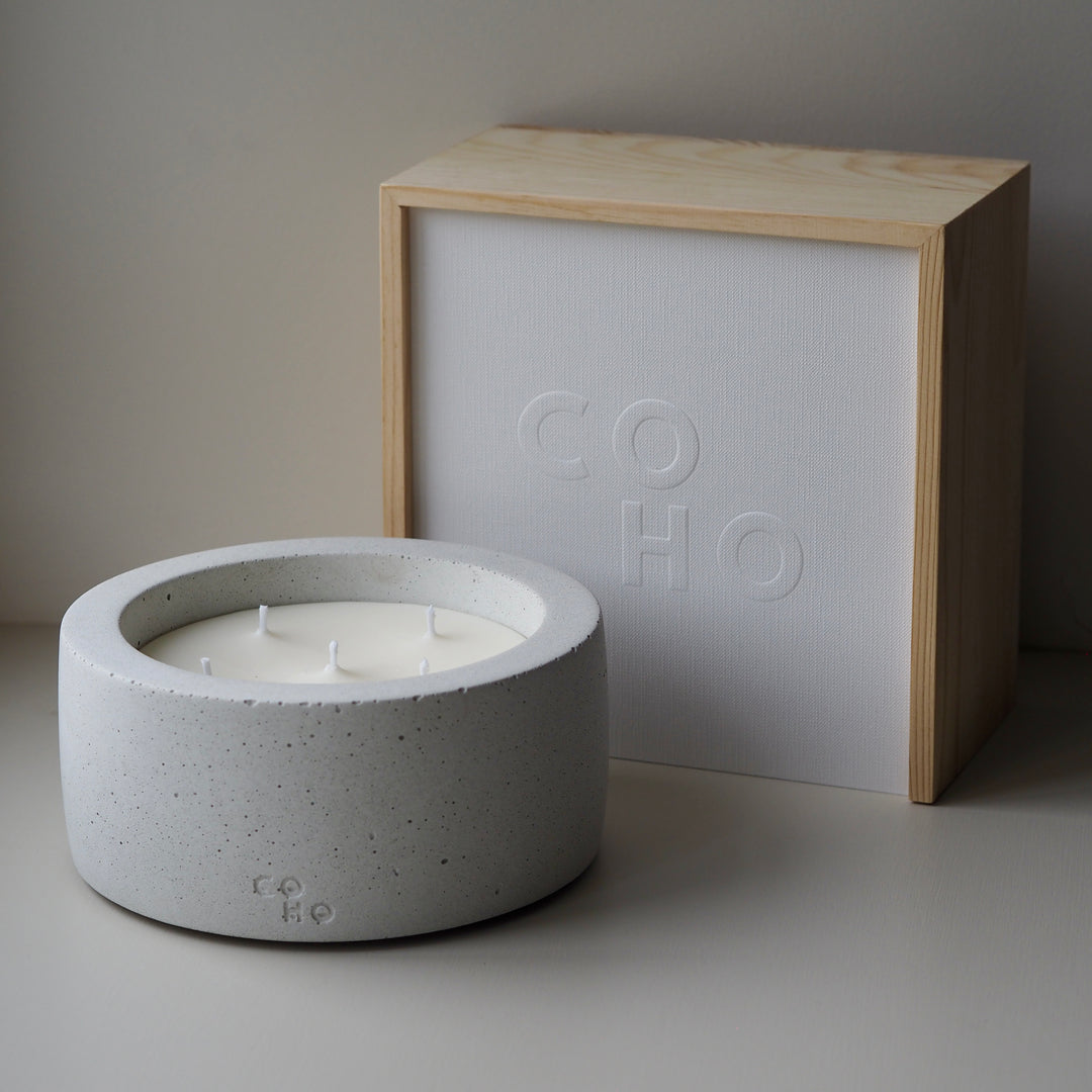 Large Candle - Sandy White