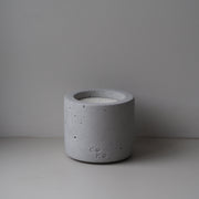 Concrete candle in cement grey
