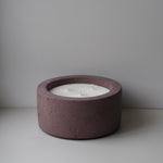 Load image into Gallery viewer, large mocha brown concrete candle
